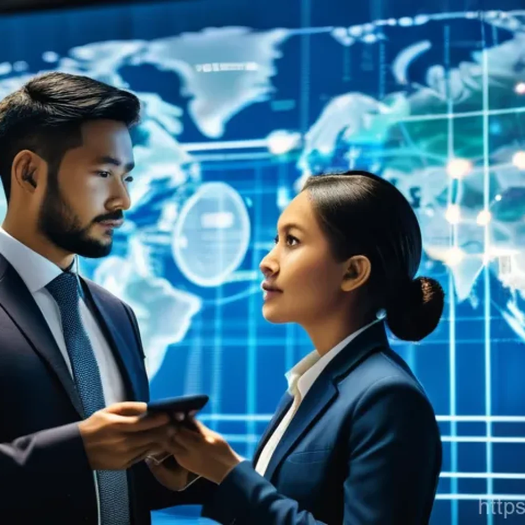국제물류사 자격증 취득 필수 과목 분석 - A professional, diverse group of international logistics experts (men and women, various ethnicities...