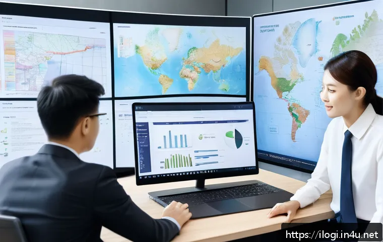국제물류사 자격증의 수익성 분석 - A professional international logistics specialist confidently presenting a detailed supply chain opt...