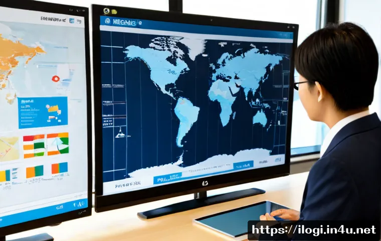 Home 17 국제물류사의 강의와 교육 자료 활용법 - Photorealistic international logistics training workshop, experienced instructor standing beside a l...